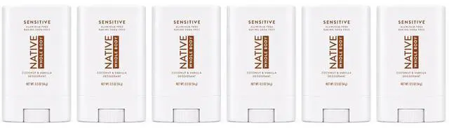 Main image of Native Whole Body Deodorant Coconut & Vanilla 0.5 oz (6-Pack)