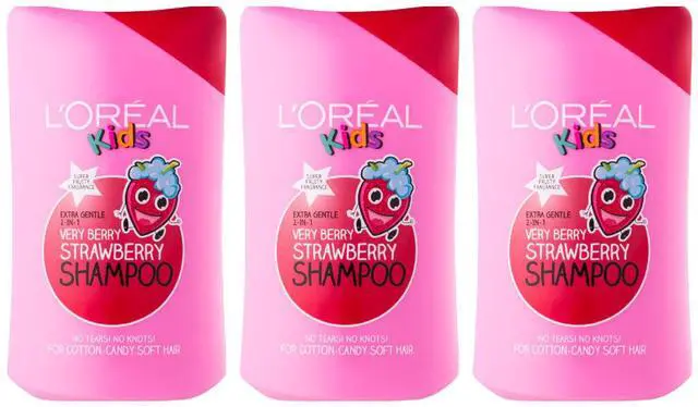 Main image of L'Oreal Kids Very Berry Strawberry Shampoo 250 ml (3-Pack)