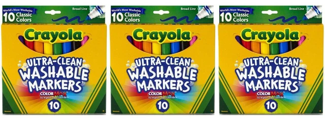 Alt view image 2 of 6 - Crayola Washable Broad Line Markers 10 ct