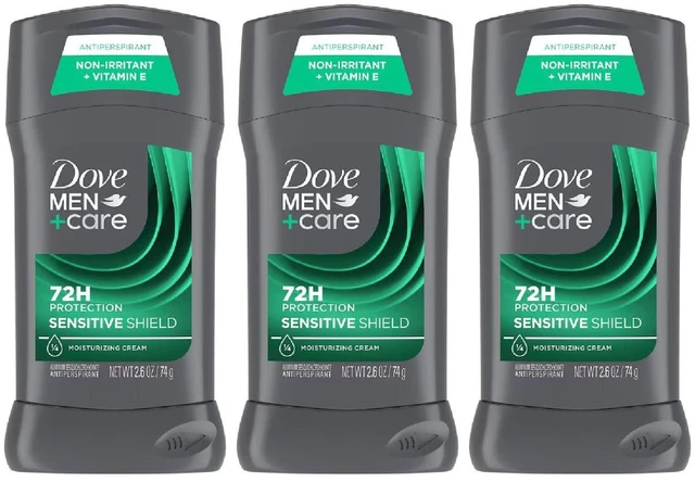 Alt view image 2 of 3 - Dove Men+Care Sensitive Shield Antiperspirant Deodorant Stick 2.6 oz (3-Pack)