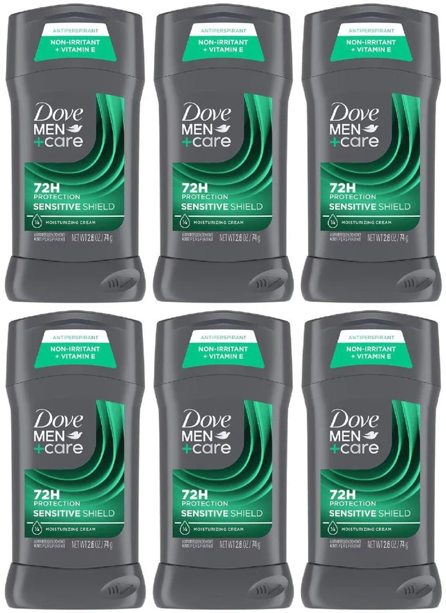 Alt view image 3 of 3 - Dove Men+Care Sensitive Shield Antiperspirant Deodorant Stick 2.6 oz (3-Pack)