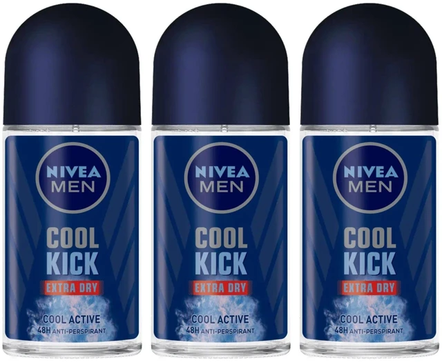 Alt view image 2 of 3 - Nivea Men Cool Kick X Dry Roll On 50 ml (6-Pack)