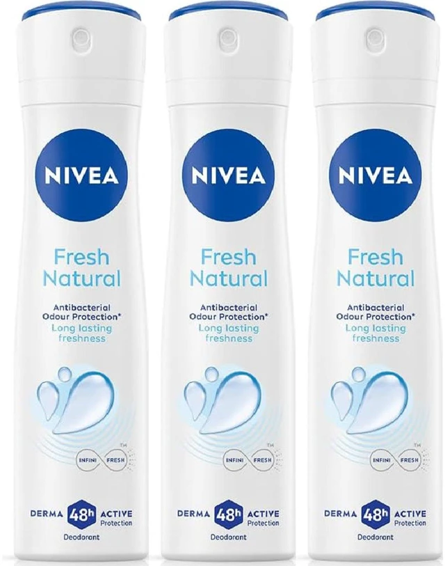 Alt view image 2 of 2 - Nivea Fresh Natural Deodorant Spray 150 ml (3-Pack)