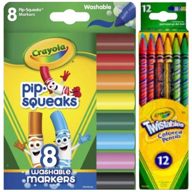 Main image of Crayola Variety Pack - Pip-Squeaks Markers 8 ct & Twistables Pencils 12 ct