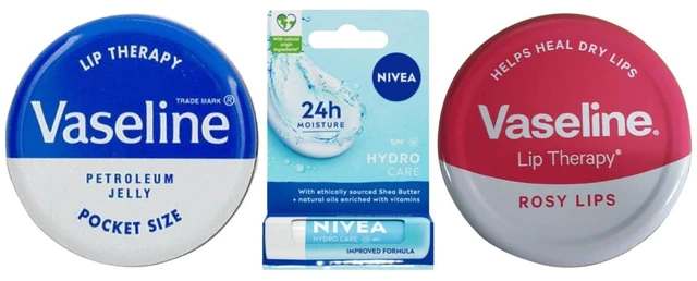 Main image of Vaseline & Nivea Lip Therapy Balm Set - 4 Piece Variety (4 Pack)