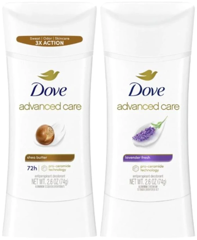 Main image of Dove Deodorant Stick Combo Pack - Shea Butter 2.6 oz & Lavender Fresh 2.6 oz