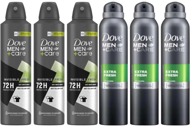 Main image of Dove Men+Care Combo Pack - 3x Invisible Fresh + 3x Extra Fresh (6 Pack)