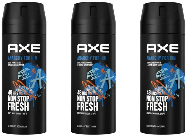 Main image of Axe Deodorant Body Spray, Anarchy, 5.07 oz (3 Pack)