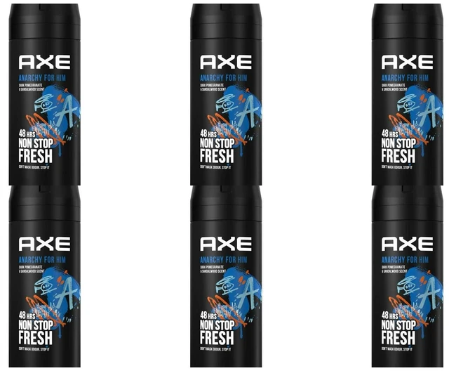 Main image of Axe Deodorant Body Spray, Anarchy, 5.07 oz (6 Pack)