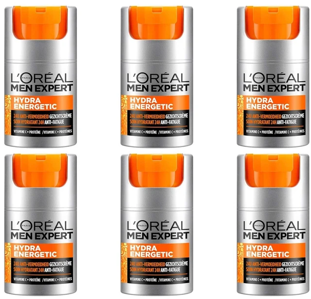Main image of Loreal Paris Men Expert Hydra Energetic Daily Anti-Fatigue Moisturizing Lotion, 1.6 oz (6 Pack)