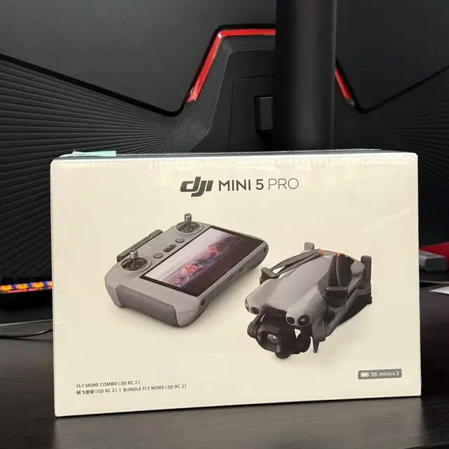 Alt view image 2 of 7 - DJI Mini 5 Pro Fly More Combo (DJI RC 2), Drone with Camera, 1-Inch CMOS, 4K Drone for Beginners with Omnidirectional Obstacle Sensing, ActiveTrack 360°, 225° Gimbal Rotation, 3 Batteries