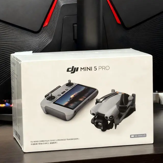 Alt view image 2 of 7 - DJI Mini 5 Pro Fly More Combo Plus with DJI RC 2, Drone with Camera, 1-Inch CMOS, 4K Drone for Beginners, Obstacle Sensing, ActiveTrack 360°, 225° Gimbal Rotation, Extended Battery Life