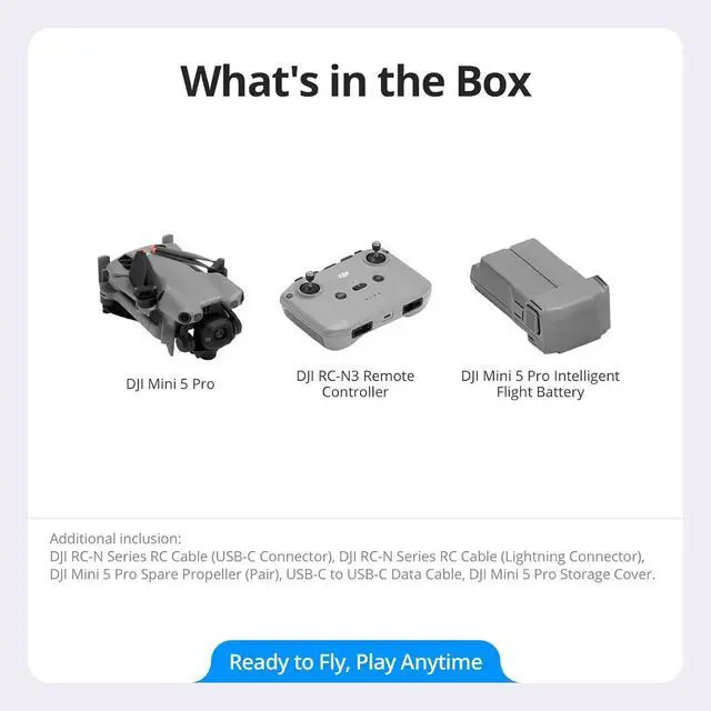 Alt view image 7 of 7 - DJI Mini 5 Pro, Ultra-Light & Foldable Drone with Camera, 1-Inch CMOS, Omnidirectional Obstacle Sensing, ActiveTrack 360°, 225° Gimbal Rotation, 20km Transmission, 4K Drone for Beginners