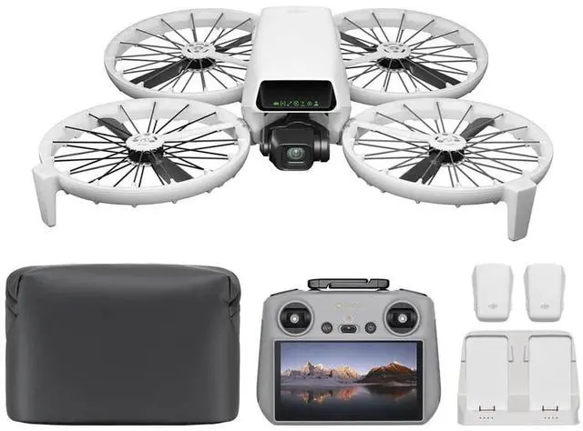 Main image of DJI Flip Fly More Combo With RC 2 Screen Remote Controller, Drone With 4K UHD Camera for Adults, Palm Takeoff, Auto Return, Intelligent Flight, 3 Batteries for 93-Min Flight Time