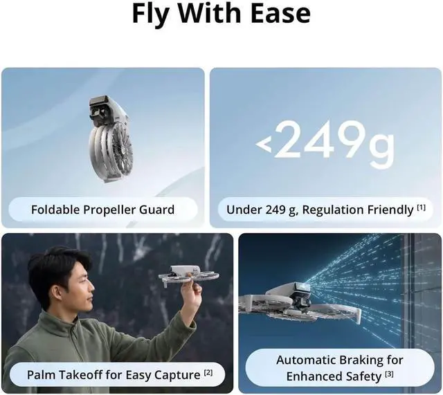 Alt view image 4 of 7 - DJI Flip Fly More Combo With RC 2 Screen Remote Controller, Drone With 4K UHD Camera for Adults, Palm Takeoff, Auto Return, Intelligent Flight, 3 Batteries for 93-Min Flight Time