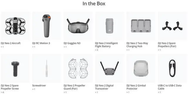 Alt view image 2 of 7 - DJI Neo 2 Motion Fly More Combo