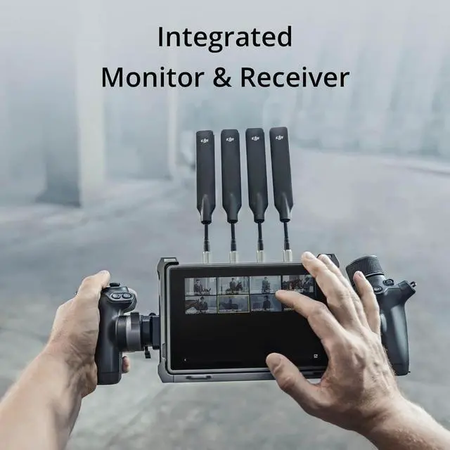 Alt view image 4 of 7 - DJI Transmission (High-Bright Monitor Combo), 20,000ft 1080p/60fps Transmission, Transmitter and High-Bright Monitor, Integrated Wireless Receiver, Gimbal/Focus/Camera Control, Independent Recording