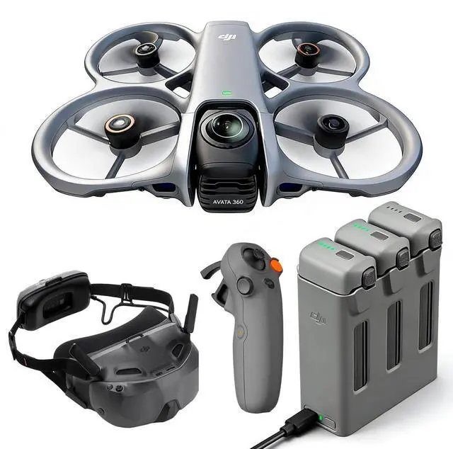 DJI Avata 360 Motion Fly More Combo Drone (comprising RC Motion 3 + N3 helmet-style flight goggles + 3 batteries + charging storage box)* USA In Stock * 1-2 SHIPPING
