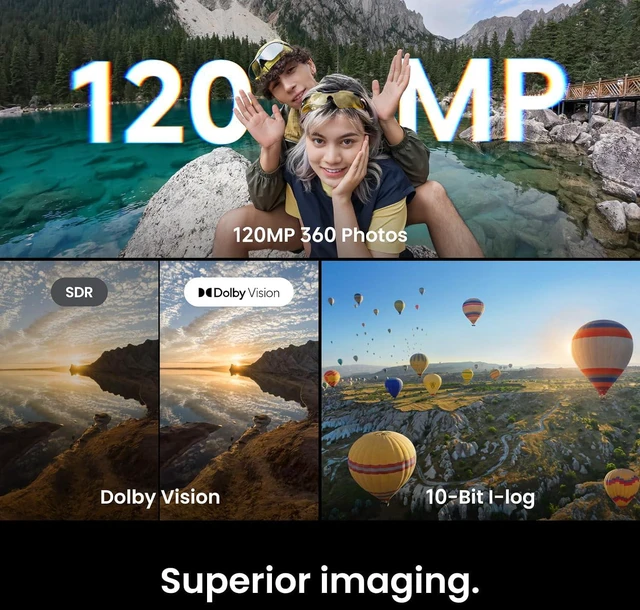 Alt view image 4 of 7 - Insta360 X6 Standard package,8K 360 Camera with 1/1.1'' Sensors Action Camera, Dual Custom Square 1/1.1" Sensors* USA In Stock