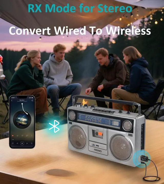 Alt view image 4 of 7 - USB Bluetooth Adapter for Car, Bluetooth Transmitter Receiver for TV, Stereo, Headphone, PC, TSNAM 3.5mm AUX Wireless Audio Adapter, Plug & Play