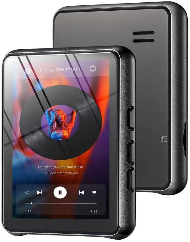 Main image of 64GB MP3 Player Bluetooth 5.3 Touch Screen Music Player Portable mp4 Player with Speakers high Fidelity Lossless Sound Quality 2.4 inch mp3 FM Radio Recording e-Book