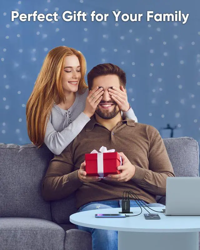 Alt view image 7 of 7 - USB C Charger Block 160W, 3-Port GaN Super Fast Charger, Dual 65W Type C Charging Block, Foldable QC3.0 Laptop Fast Charging for MacBook, iPhone, Samsung, Galaxy, iPad, Android (Black, 1 Pack)