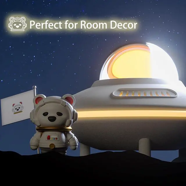 Alt view image 7 of 7 - Baolira Small Wireless Speaker, Bluetooth Speaker with Night Light for Pink Room Decor, Bluetooth 5.4, USB Disk&AUX&TF-Card Input, Birthday Gifts for Women Teen Girls - Pink