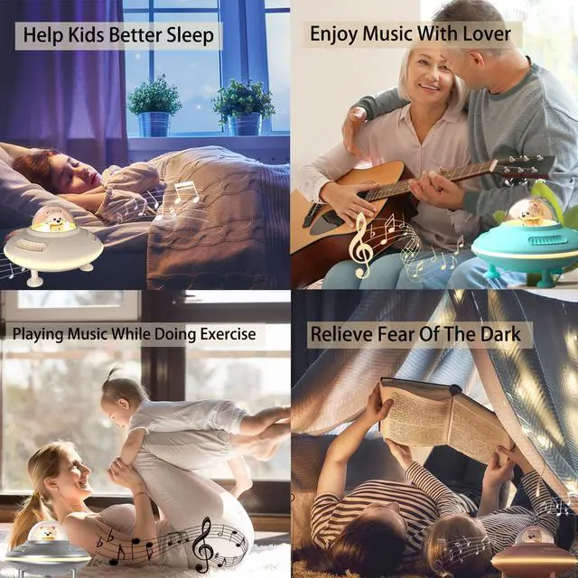 Alt view image 5 of 7 - Baolira Small Wireless Speaker, Bluetooth Speaker with Night Light for Pink Room Decor, Bluetooth 5.4, USB Disk&AUX&TF-Card Input, Birthday Gifts for Women Teen Girls - Pink