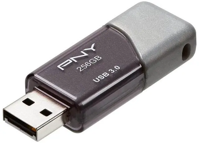 Alt view image 2 of 7 - 256GB Turbo Attache 3 USB 3.0 Flash Drive,Grey (Pack of 1)