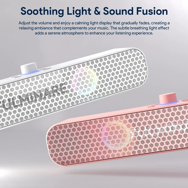 Alt view image 3 of 7 - Bluetooth Speaker 26W HD Sound, 30H Playtime Portable Wireless Speaker with Bluetooth 5.3, AUX/TF-Card/USB Input, LED Lights for Home, Party, Outdoor, Birthday Gift White