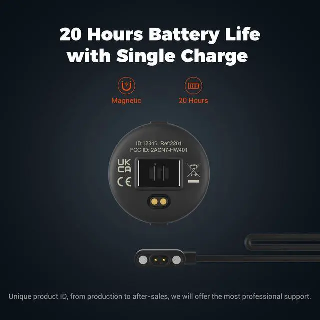 Alt view image 2 of 7 - moofit Heart Rate Monitor Armband, IP67 Waterproof, Support Bluetooth/ANT+, Rechargeable Optical Heart Rate Sensor Bracelet Works with Wahoo, Strava, Elite HRV