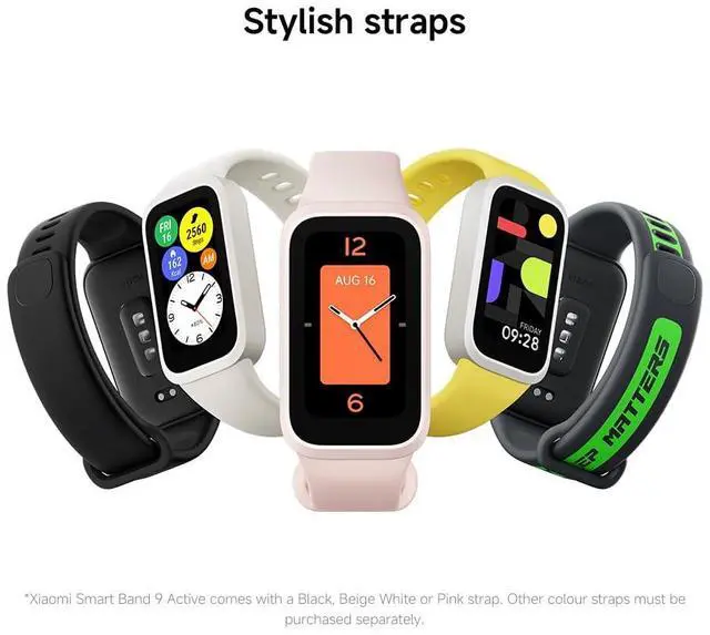 Alt view image 3 of 7 - XIAOMI Smart Band 9 Active Global Version 1.47'' Display 18-Day Battery Life Modes All-Day Health and Fitness Monitoring 5ATM (Black)