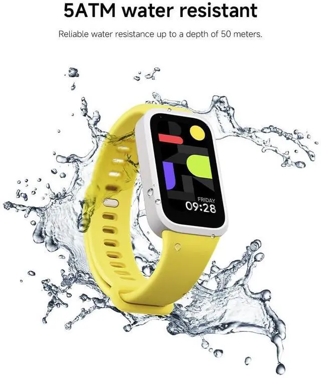 Alt view image 7 of 7 - XIAOMI Smart Band 9 Active Global Version 1.47'' Display 18-Day Battery Life Modes All-Day Health and Fitness Monitoring 5ATM (Black)