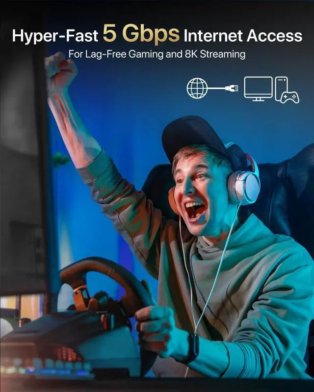 Alt view image 3 of 6 - BrosTrend 5Gb PCIe Network Card, PCIe Ethernet Card with Extra Low-Profile, PCI Express Network Adapter for PC Windows 11/10 & Windows Server 2022 ONLY, PCI-e to 5 Gigabit NIC Lifetime Protection