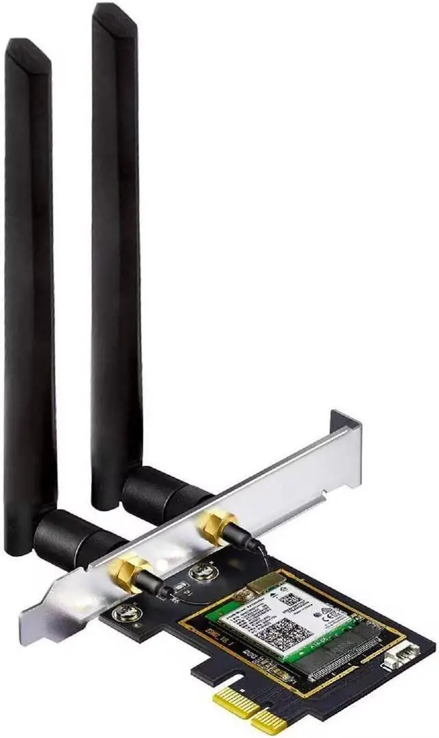 Main image of OKN WiFi 6E AX5400 PCIe WiFi Card for Desktop PC (Intel AX210) Bluetooth 5.3, WPA3, 802.11AXE Tri Band Wireless Adapter with MU-MIMO, OFDMA, Ultra-Low Latency, Supports Windows 11, 10 (64bit)