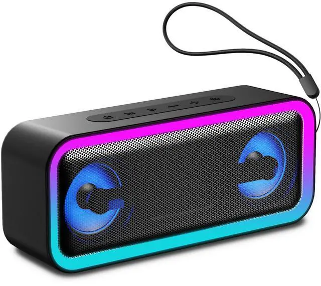 Main image of IKT Portable Bluetooth Speaker with Lights x Stocking Stuffers, 30W Loud Stereo Sound, Bluetooth5.4, Enhanced Bass,30H Playtime, TWS Pairing, IPX7 Waterproof, Speakersfor Home/Party/Outdoor