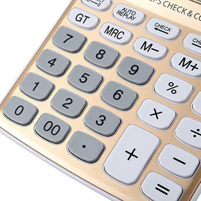 Alt view image 4 of 7 - Meichoon Desktop Calculator Standard Function Solar Battery Dual Power with 12 Digit Large LCD Display Basic Calculating Machine for Office/Home Elegant Design KA05