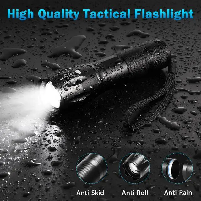 Alt view image 6 of 7 - 6Pack LED Flashlights High Lumens, 5Mode Tactical Flashlight for Home, Small Flashlights Powerful, Pocket Flashlight Battery Powered, Adjustable Torch Light, Mini Flash Light for Emergencies Camping