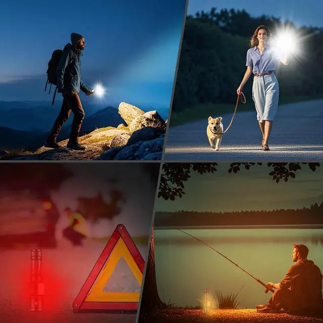 Alt view image 7 of 7 - JAY-PARK Flashlights High Lumens, Rechargeable Flashlight 100000 Lumens with Magnetic, Bright Flash Light 9 Modes with 5000 mAh Battery, Tactical Flashlight for Camping, Hiking, Dog Walking