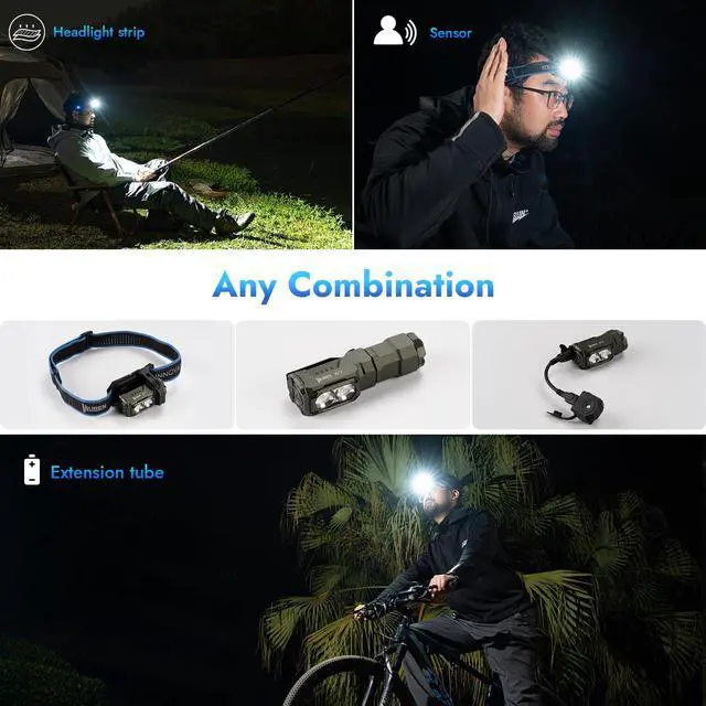 Alt view image 5 of 7 - WUBEN E7 1800 Lumen Rechargeable Mini Flashlight with Magnet - Super Bright 6 Modes ArmyGreen EDC Flashlight, Typ-C Rechargeable LED; IP68 Pocket Flashlight for Headlamp Use, Rescue, Camping