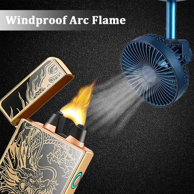 Alt view image 7 of 7 - RSBYE Electric Lighter Dragon Lighter Plasma Lighters Arc Flame Lighters USB Rechargeable Lighterss Candle Lighterss Butane Free with LED Battery Indicator,Gift for Men (Dragon)