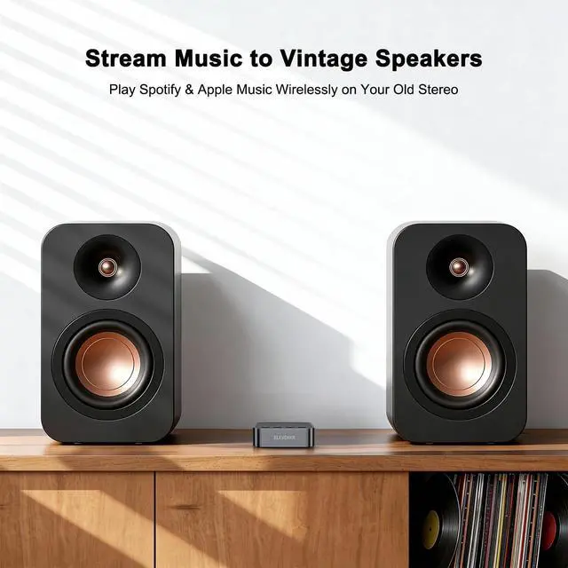 Alt view image 5 of 7 - Bluetooth 6.0 Receiver for Home Stereo - Bluetooth Audio Adapter for Old Stereo/Wired Speakers/Music Streaming Sound System with RCA/AUX Long Range Low Latency and HD Audio