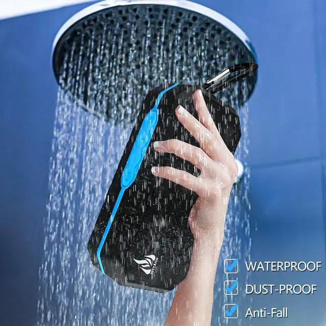 Alt view image 5 of 7 - WEYANG Portable Bluetooth Speaker,IP65 Waterproof Wireless Speaker,Wireless Outdoor Bluetooth Speakers,Bluetooth 5.0,Built in micSupport Micro SD/TF Card