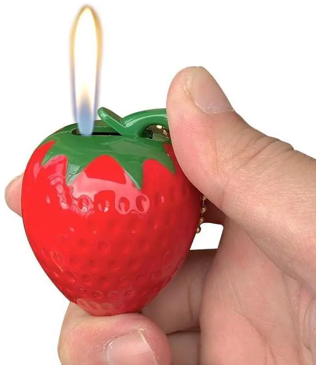 Alt view image 2 of 5 - 2(Pcs) Cartoon Pink Red Cool,Butane Jet Torch Lighter,Refillable Windproof Flame Lighters,Adjustable,BBQ Candles Camping (No Gas) (e1)