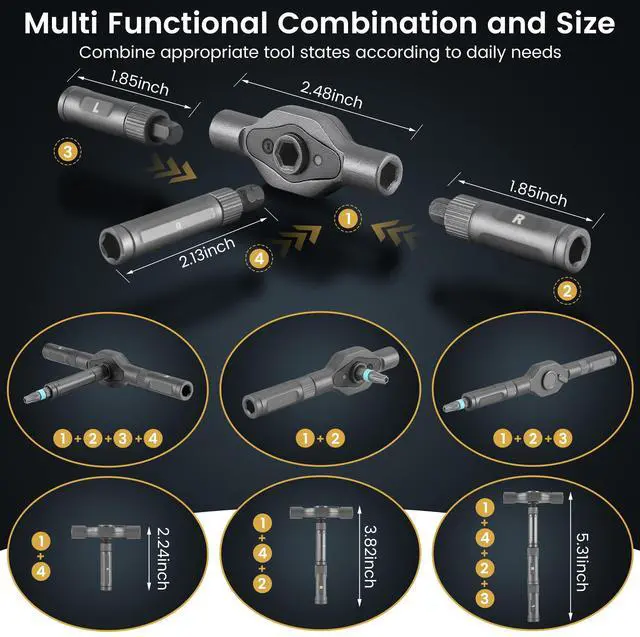 Alt view image 2 of 7 - 24 in 1 Magnetic Ratchet Screwdriver Set with Precision Bits Ideal for Home Repairs, DIY Projects, and Electronics Ergonomic Rotatable Ratchet Handle and Storage Case Perfect Holiday Gift