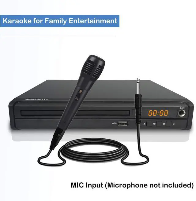 Alt view image 7 of 7 - WISCENT Compact DVD Player for TV, Multi-Region Free, with HDMI/RCA/USB/MIC,Full HD Picture Quality,Anti-Skip,No Picture Freeze Perfect for Family Movies(not Blu-ray Player)