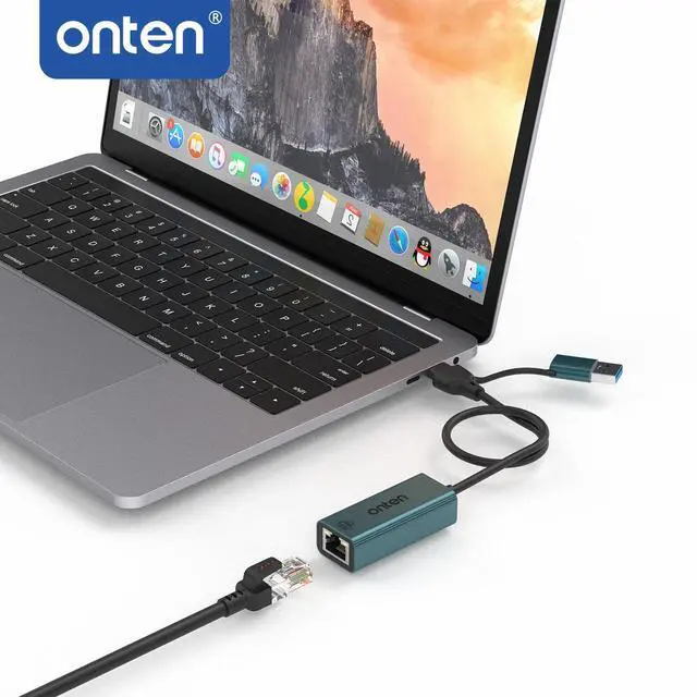 Alt view image 5 of 6 - Onten USB-A and USB-C to Ethernet Adapter,Driver Free RJ45 to USB C or USB A, Gigabit Ethernet LAN Network Adapter for Windows,Mac OS, iOS and More