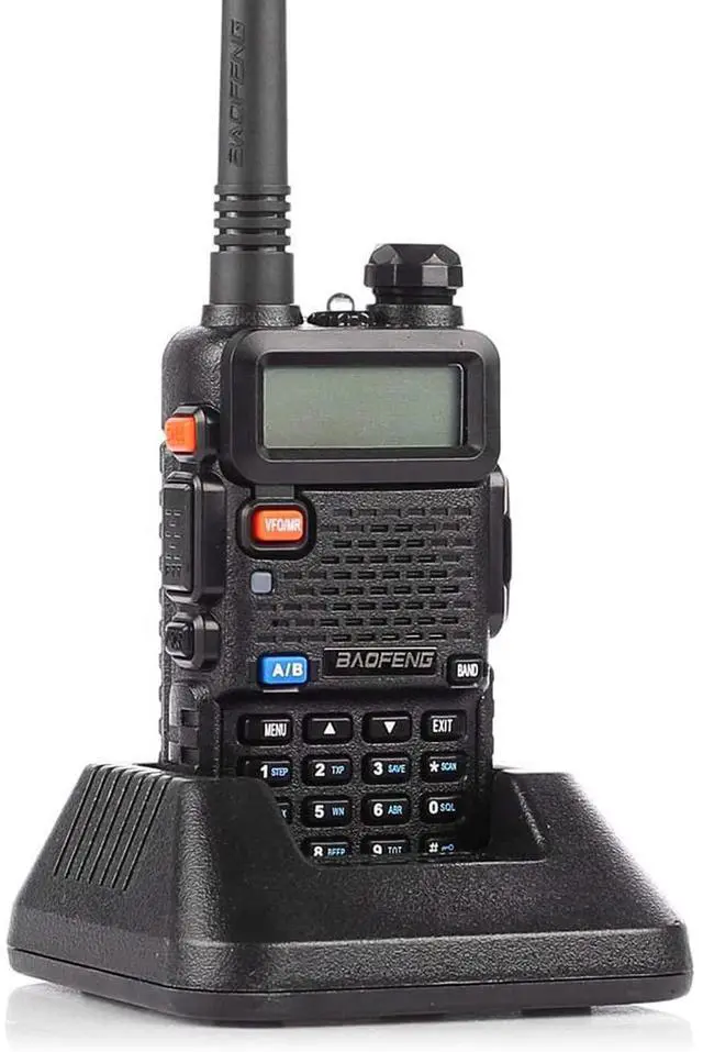 Alt view image 5 of 7 - Baofeng UV-5R Two Way Radio Dual Band 144-148/420-450Mhz Walkie Talkie 1800mAh Li-ion Battery(Black)