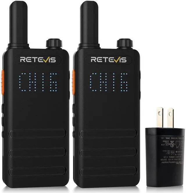 Main image of Retevis B3H Walkie Talkies Long Range, Rechargeable 1620mAh Li-ion Battery 16 Channel FRS Two Way Radios for Adults, Display Handheld Mini Compact Walky Talky with Type-C, New Version of RT22(3.0)