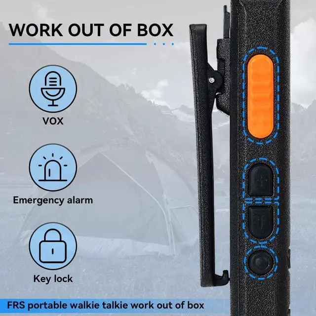 Alt view image 7 of 7 - Retevis B3H Walkie Talkies Long Range, Rechargeable 1620mAh Li-ion Battery 16 Channel FRS Two Way Radios for Adults, Display Handheld Mini Compact Walky Talky with Type-C, New Version of RT22(3.0)